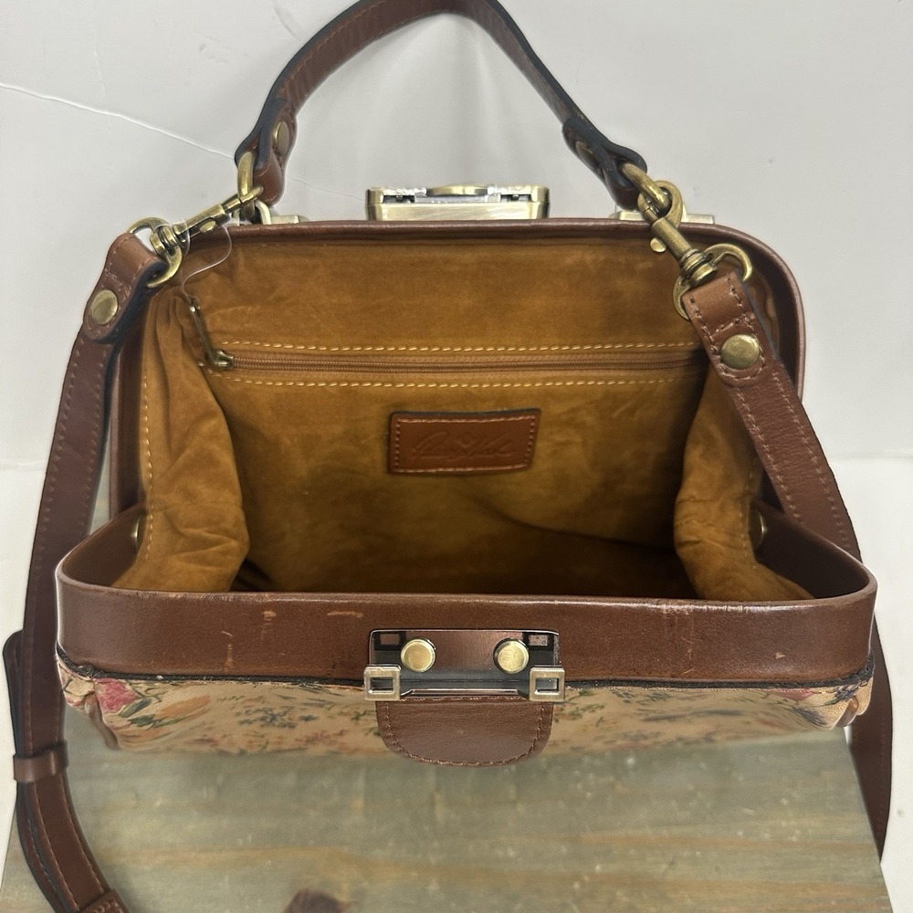 New Patricia‎ Nash Prairie Rose Gracchi Crossbody Satchel Bag Leather NWT - Picture 9 of 16